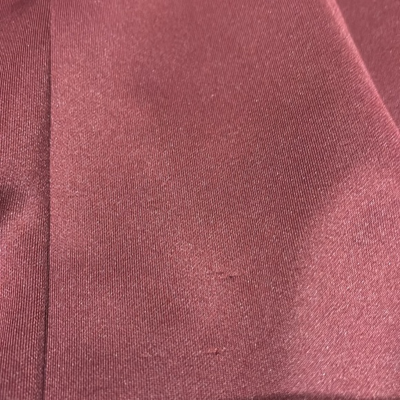 Le Chateau maroon angled hem skinny strap padded semi-formal dress size xxs - Picture 15 of 15